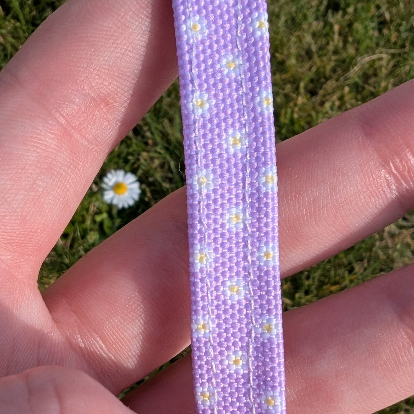 Laisse lilas fleurie simple🌸💜